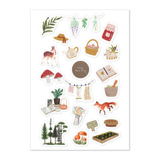 Cottagecore Sticker Sheet